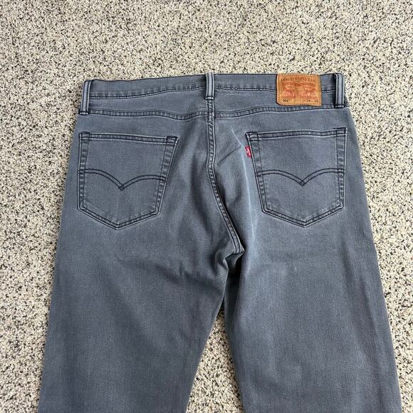 Levi's 504 Mens Gray Straight Leg Jeans 36x28 - Picture 4 of 6